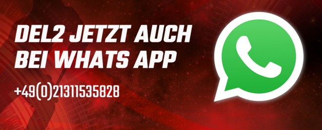 Die DEL2 gibt es jetzt auch bei WhatsApp